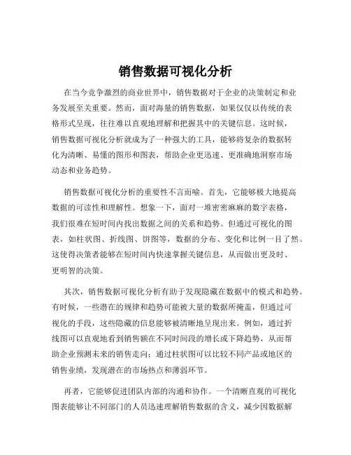 销售数据可视化分析