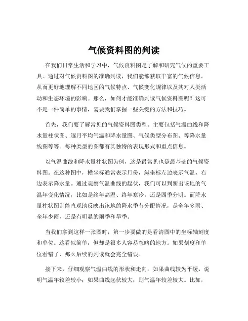气候资料图的判读
