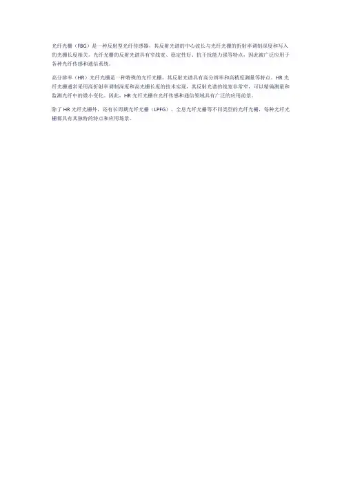 光纤光栅 hr