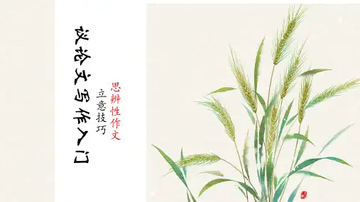 中考语文二轮复习《议论文写作——思辨性作文审题立意技巧》课件(共44张PPT)