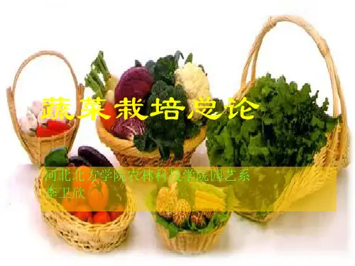 蔬菜栽培学总论绪论和第一章