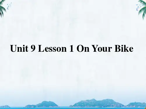 北师大版高中英语必修三Unit 9 Lesson 1 On Your Bike 教学课件(2)