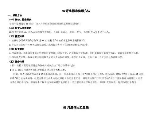 5S评比标准奖惩办法(标准版)1