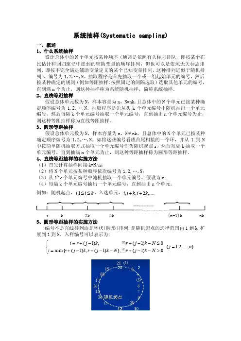系统抽样——精选推荐
