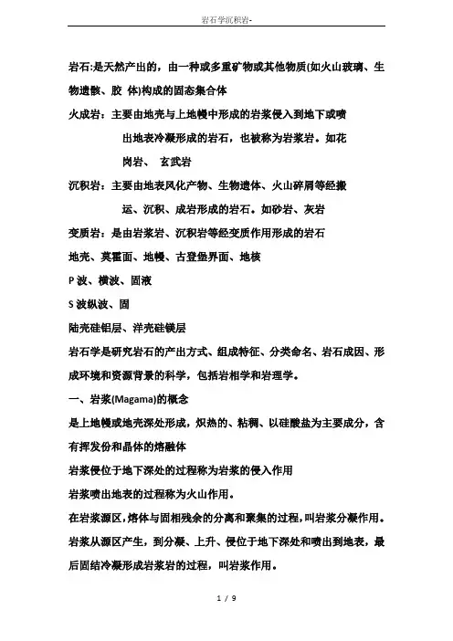 岩石学沉积岩-