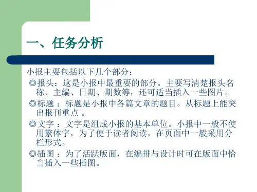 设计小报版面