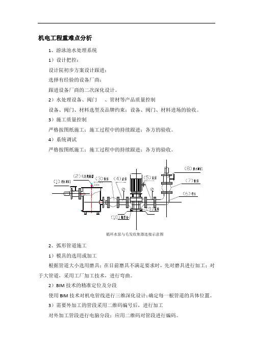 机电工程重难点分析