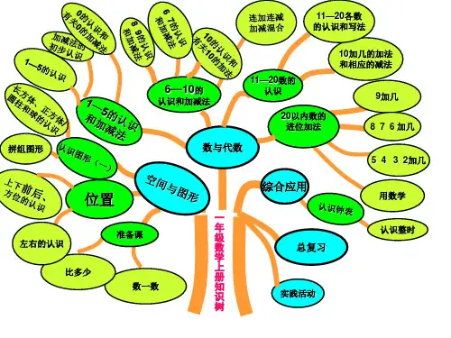 一年级数学上册知识树
