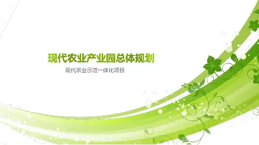 《现代农业产业园总体规划》