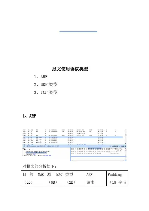 计算机网络抓包实验报告