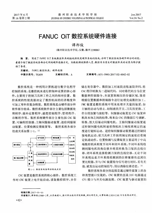 FANUC OiT数控系统硬件连接