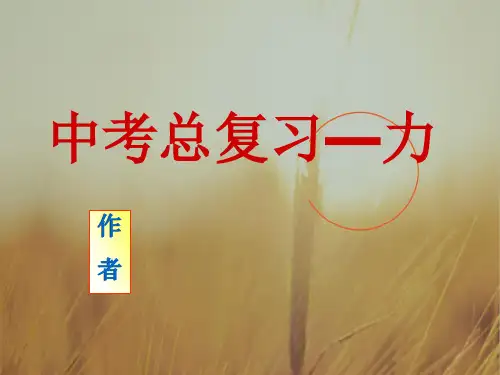 最新-2018年中考物理总复习 力课件 人教新课标版 精品 