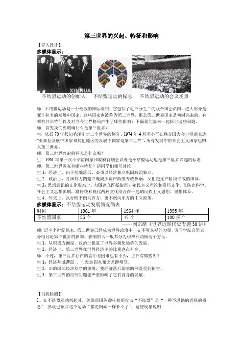 第三世界的兴起、特征和影响