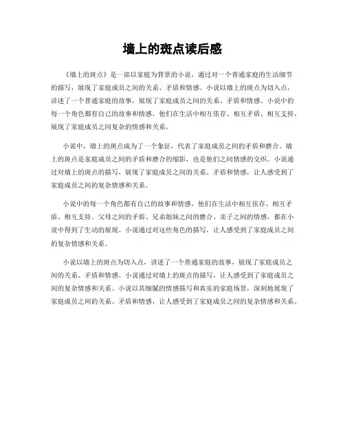 墙上的斑点读后感