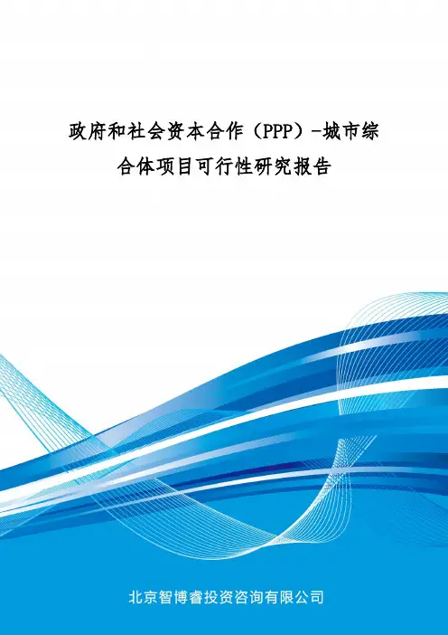 政府和社会资本合作(PPP)-城市综合体项目可行性研究报告(编制大纲)