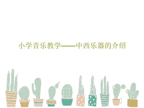 小学音乐教学——中西乐器的介绍共44页PPT
