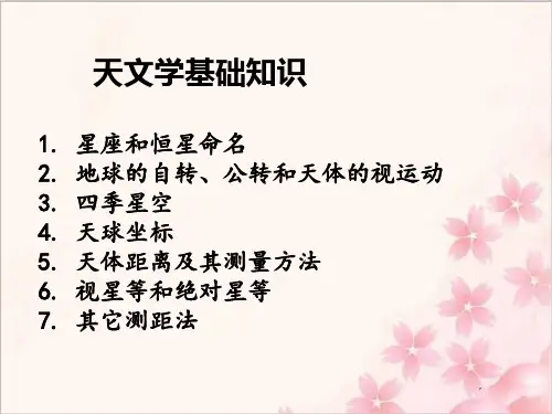 天文科普知识小学科普PPT课件
