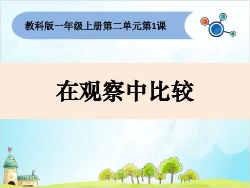 教科版科学《在观察中比较》完整版PPT1