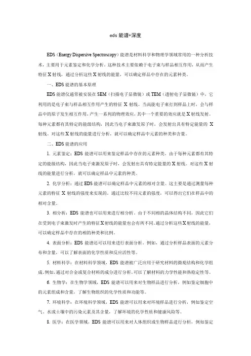 eds能谱+深度