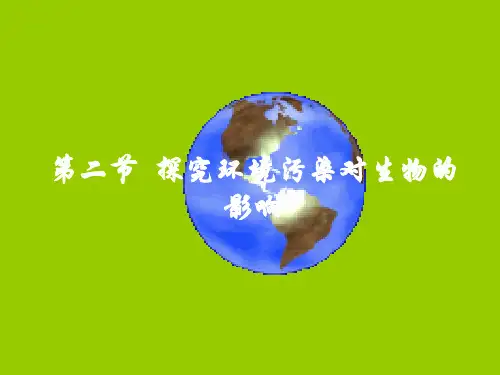 人教版生物七年级下册  4.7.2《探究环境污染对生物的影响》 课件(共27张PPT)