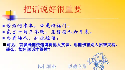 《表达要得体》优质PPT课件