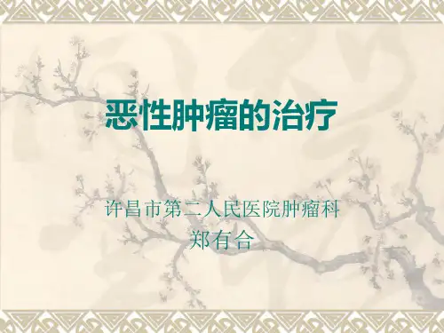 恶性肿瘤的治疗 ppt课件