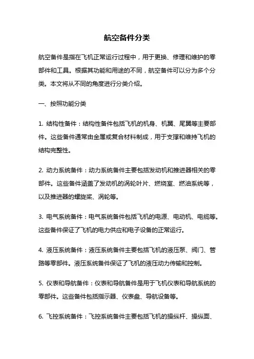 航空备件分类
