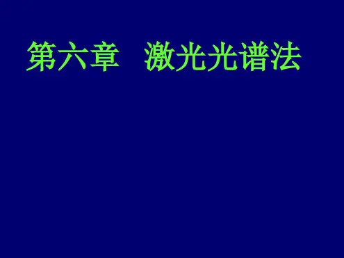 第六章激光光谱法ppt课件
