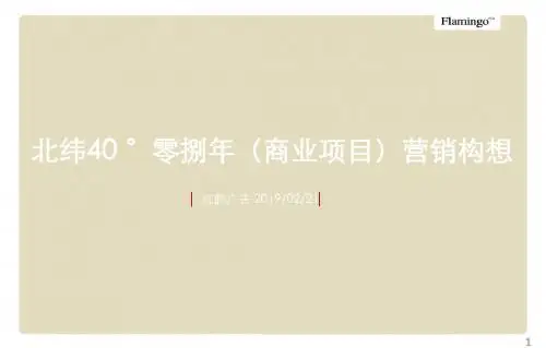 红鹤广告北纬40零捌年商业地产的项目营销构想的报告PPT 100页PPT文档