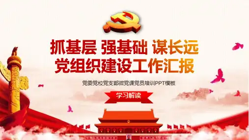 基层党组织工作汇报ppt