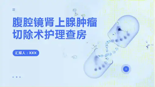 腹腔镜肾上腺肿瘤切除术护理查房ppt课件