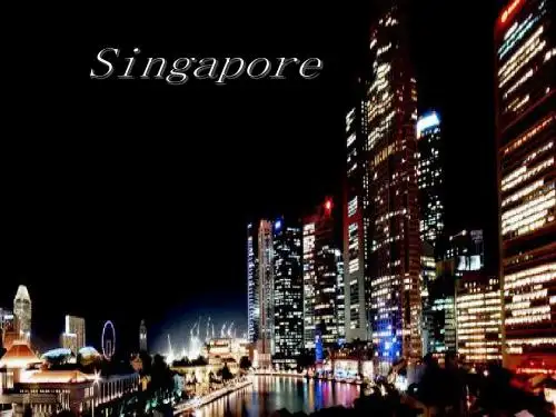 英语PPT演讲—singapore