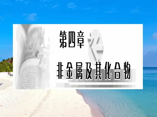 高一化学必修一  二氧化硅和硅酸
