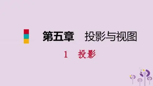 九年级数学上册 第五章 投影与视图 5.1 投影 第1课时 中心投影课件 (新版)北师大版