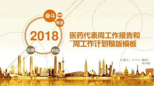 医药代表周工作报告和周工作计划模版模板