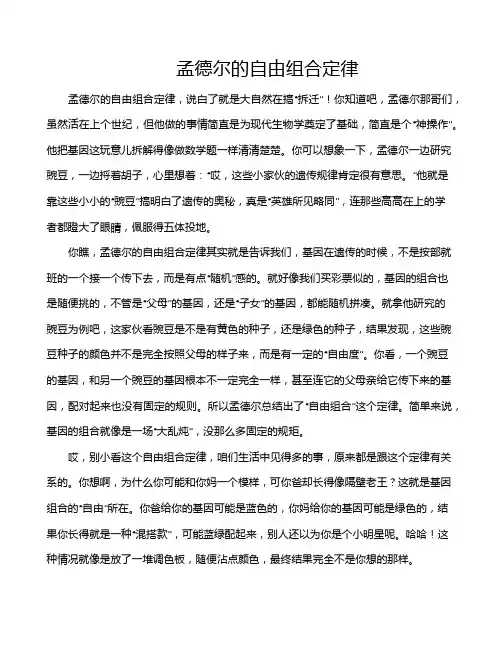 孟德尔的自由组合定律