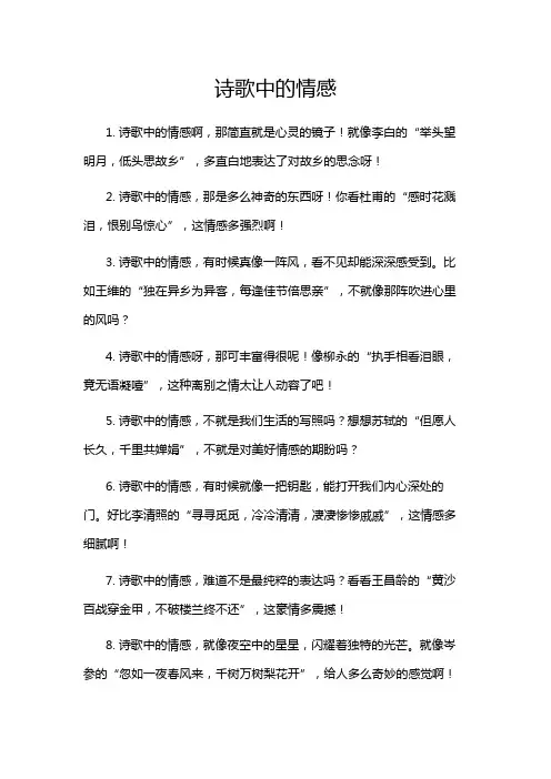 诗歌中的情感
