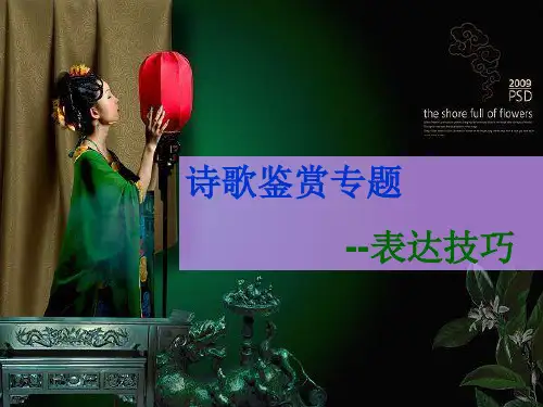 古代诗歌鉴赏---抒情方式