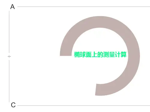 椭球面上的测量计算