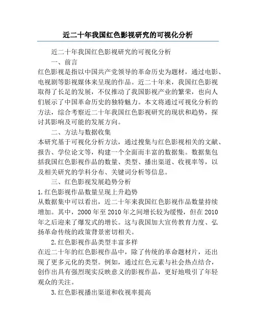 近二十年我国红色影视研究的可视化分析