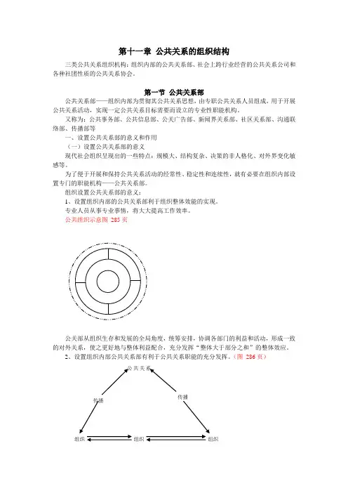 第11章公共关系的组织结构
