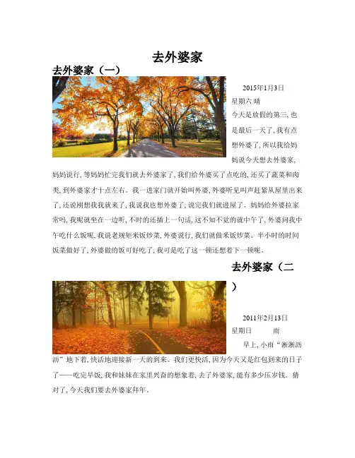 去外婆家(共10篇)