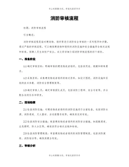 消防审核流程