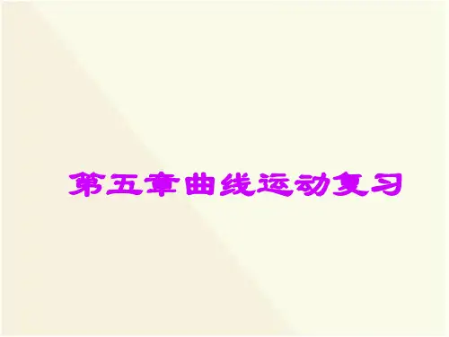 高中物理必修2教材《曲线运动》复习ppt课件