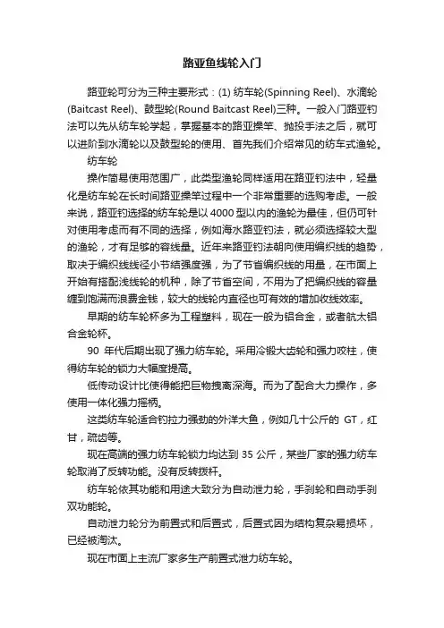 路亚鱼线轮入门