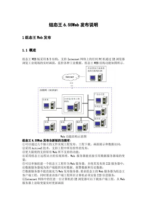 组态王Web发布说明