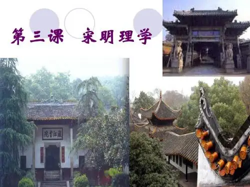高考历史必修3第3课宋明理学