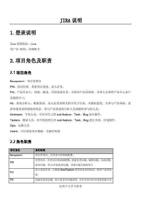 JIRA使用手册