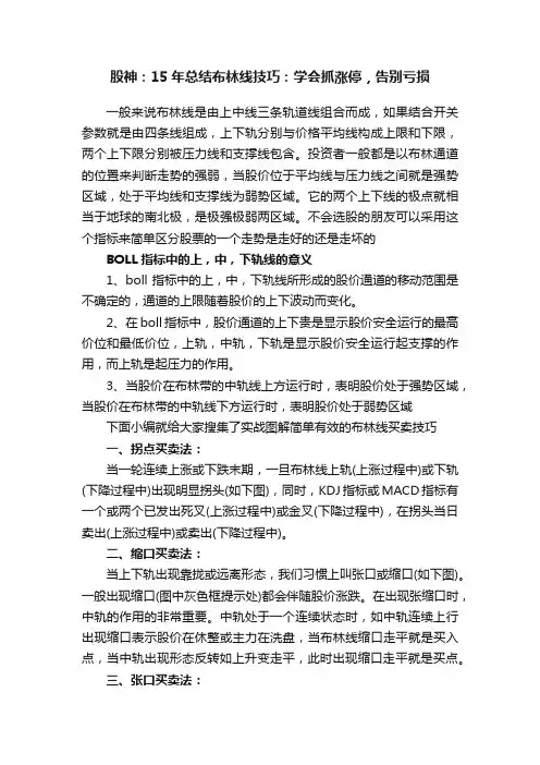 股神：15年总结布林线技巧：学会抓涨停，告别亏损