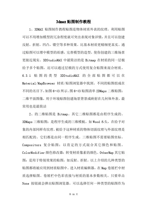 3dmax贴图制作教程 